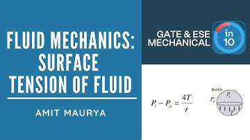 Fluid Mechanics: Surface Tension of Fluid | Crack GATE & ESE Mechanical (ME) | Amit Maurya