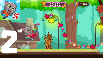 Talking Tom Candy Run - Gameplay Walkthrough P2 (Android, IOS gameplay)