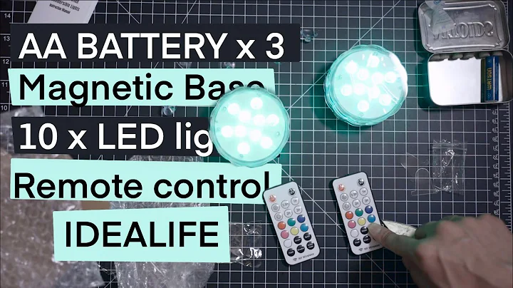 Unboxing and test of idealife submersible LED lights with remote