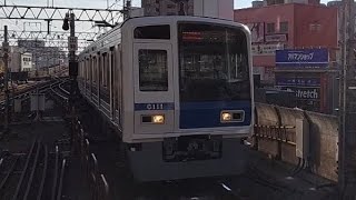 西武池袋線6000系6111F急行和光市駅行き武蔵小杉駅到着