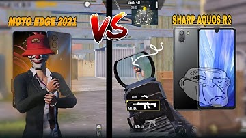 Sharp Aquos r3 vs moto edge 2021 pubg test | moto edge 2021 vs Sharp Aquos r3 pubg tdm gameplay.