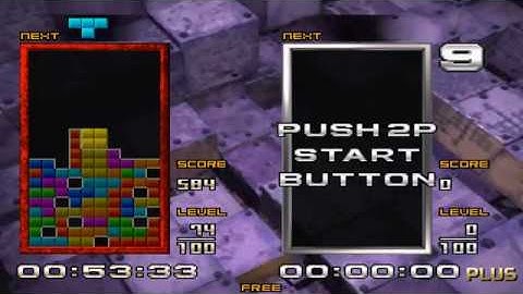 Tetris TGM2P - Gameplay 0001 - T.A. Death mode