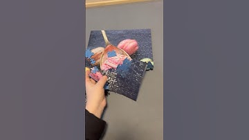 Destroyed jigsaw puzzle|oddly satisfying|#shorts #puzzle #SpringOnYouTube