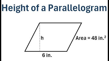 How to Find the Height of a Parallelogram