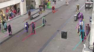 Multi-pedestrian tracking (TownCentre dataset)