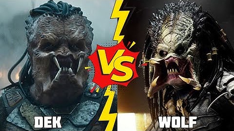 Dek VS Wolf - PREDATOR BADLANDS FIGHT - WHO WINS 