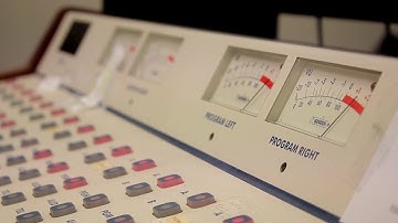 Vintage Audio Mixing Board with cool VU Meter