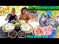 90k plus subscribers special pork ribs blood curry  masu lover  pork meat lover  pork blood curry