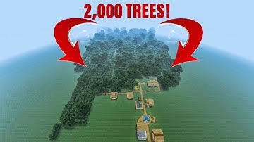 I planted 2,000 trees in minecraft to help save the world...
