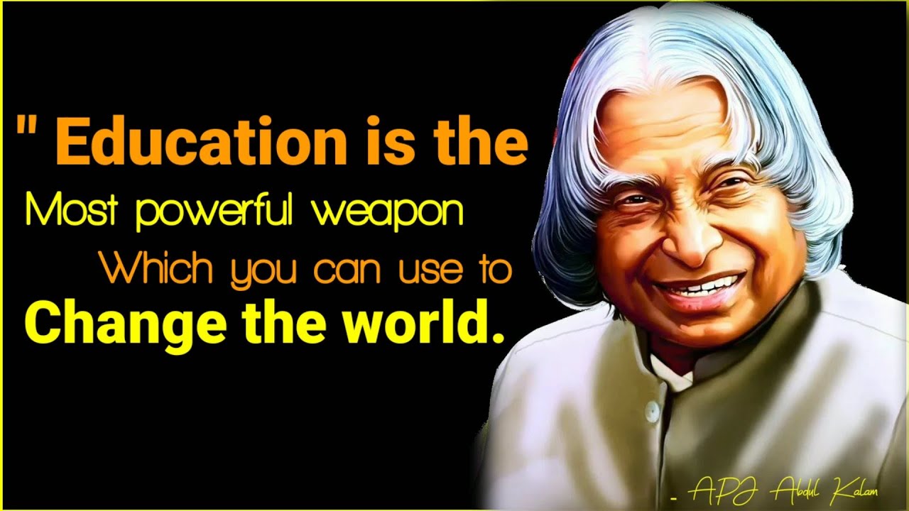 abdul kalam quotes for education