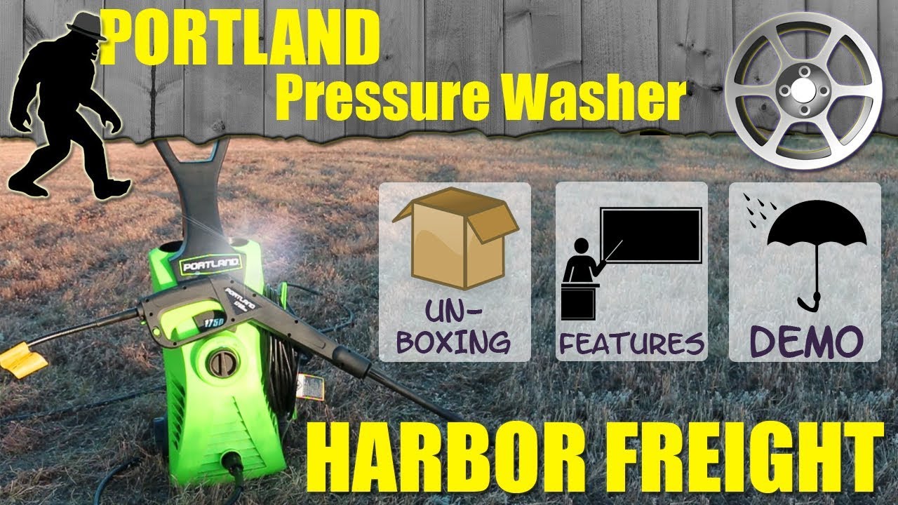Portland Pressure Washer from Harbor Freight - Review - 1750 PSI