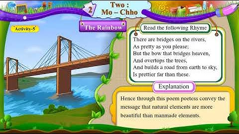 std 6 II ENGLISH II UNIT 2 TWO MO CHO II ACTIVITY 5  II THE RAINBOW