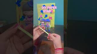 DIY paper star#diy #papercraft #shorts #Unnucraft