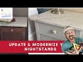 🍒 How to *Update &amp; Modernize Your Nightstands* in a Day ➔ Easy DIY Paint Job for Your Bedside Tables