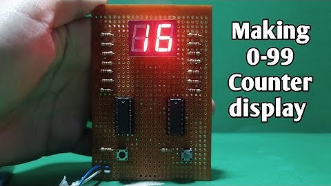 Making an 0-99 Counter Display with ic 4026