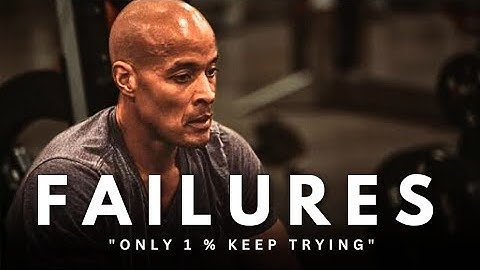 FAILURES |David Goggins Powerful Motivational speech