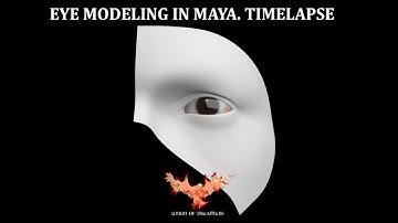 modeling EYE in maya. Timelapse