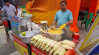 Masala Boiled Sweet Corn of Kolkata | Indian Street Food