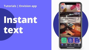 Envision App Tutorial - Instant Text