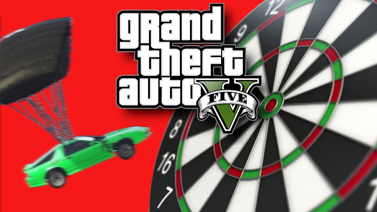 THE DREAM TEAM || GTA V Car Darts Funny Moments - YouTube