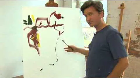 Expressionist Portrait Marking: Fling Paint