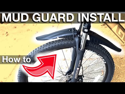 Installing Mud Guards on a Bicycle (How to instructions - Front and Back) 