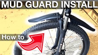 Installing Mud Guards On A Bicycle How To Instructions - Front And Back