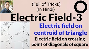 Electric field at centroid of triangle (EMT-28) by SAHAV SINGH YADAV
