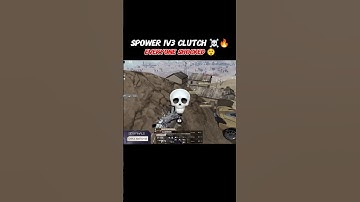 Spower 1v3 Insane Clutch ☠️🔥 | Full Squad Shocked 🤯 | BGMI Shorts | Spower OP Gameplay #shorts #bgmi
