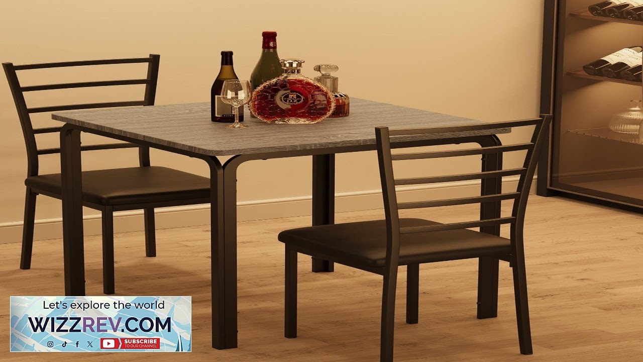 Небольшой квадратный обеденный стол Garvee на двоих, компактный деревянный обеденный гарнитур.