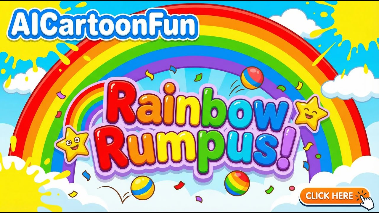 🌈🟨 Rainbow Rumpus! Learn Shapes with Funny Animals 🐼🦕 | Kids Cartoon Learning