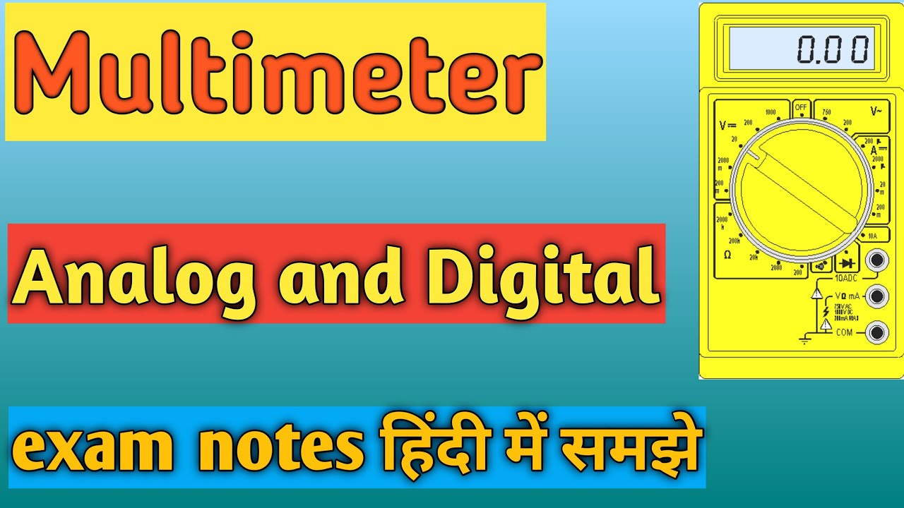 #multimeter Analog and Digital multimeter| types and application ...