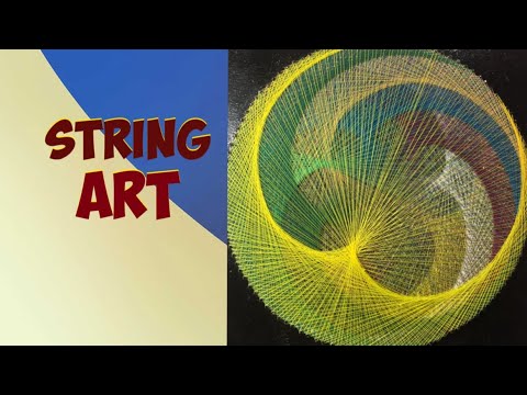 DIY EASY STRING ART ANYONE CAN DO ️💮 - YouTube