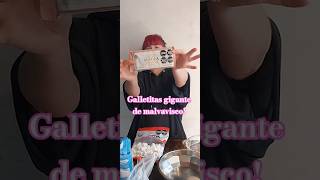 Galletita gigante de chocolate y malvavisco #shortsvideo #viralvideo #marshmallow #malvaviscos