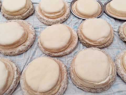 العيش الشمسي الصعيدي من غير شمس من الألف للياء والفرق بين خبيزه في الشتاء والصيف بدقيق التومين