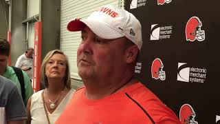 Browns coach Freddie Kitchens on Baker Mayfield, Odell Beckham Jr. developing timing