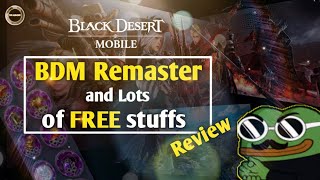 Whats New In Bdm Remaster ? Update - Review Free Rewards And More Black Desert Mobile