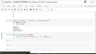 23. FOR LOOPS in Python (Corso BASE COMPLETO ITA 2021)