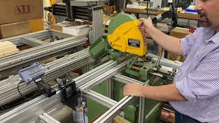 Miter cuts while using the ProStop. How to use offsets and the reverse miter plate.