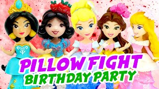 Ariels Birthday Party With Slime Belly And A Pillow Fight Game W Cinderella & Jasmine
