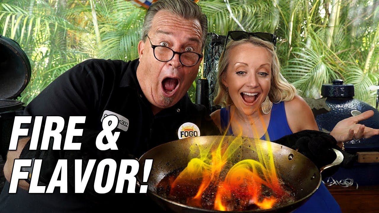 Steak au Poivre in the Mini Big Green Egg Ft Grill Girl Robyn Julia Child Recipe YouTube