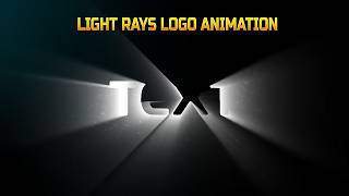 How to create light rays LOGO animation in after effects | After effects tutorial