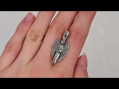 Срібний кулон БС939 розмір 31х13 мм вага 2.6 г, видео 1