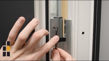 How to adjust the compression of Schuco UPVC doors