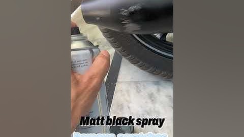 Matt black spray paint…..