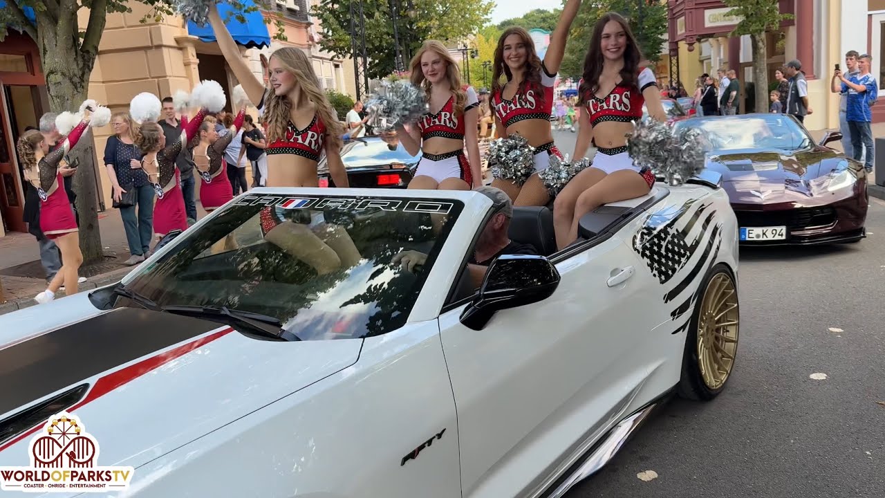 Movie Park Parade U.S. Car Show 2025 - US-Car Parade 2025 - Movie Park Germany 2025 - 15 Uhr Parade