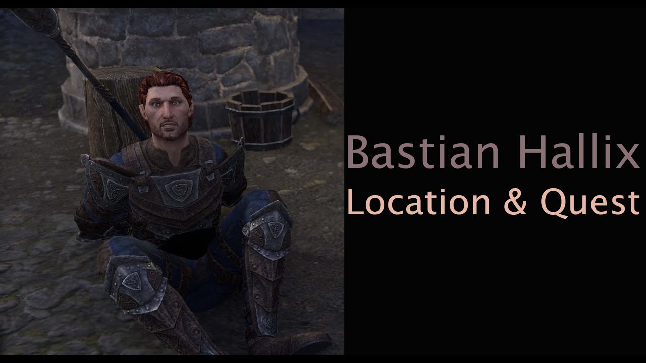 The Elder Scrolls Online Blackwood Companion Bastian Hallix (Location & Quest) YouTube
