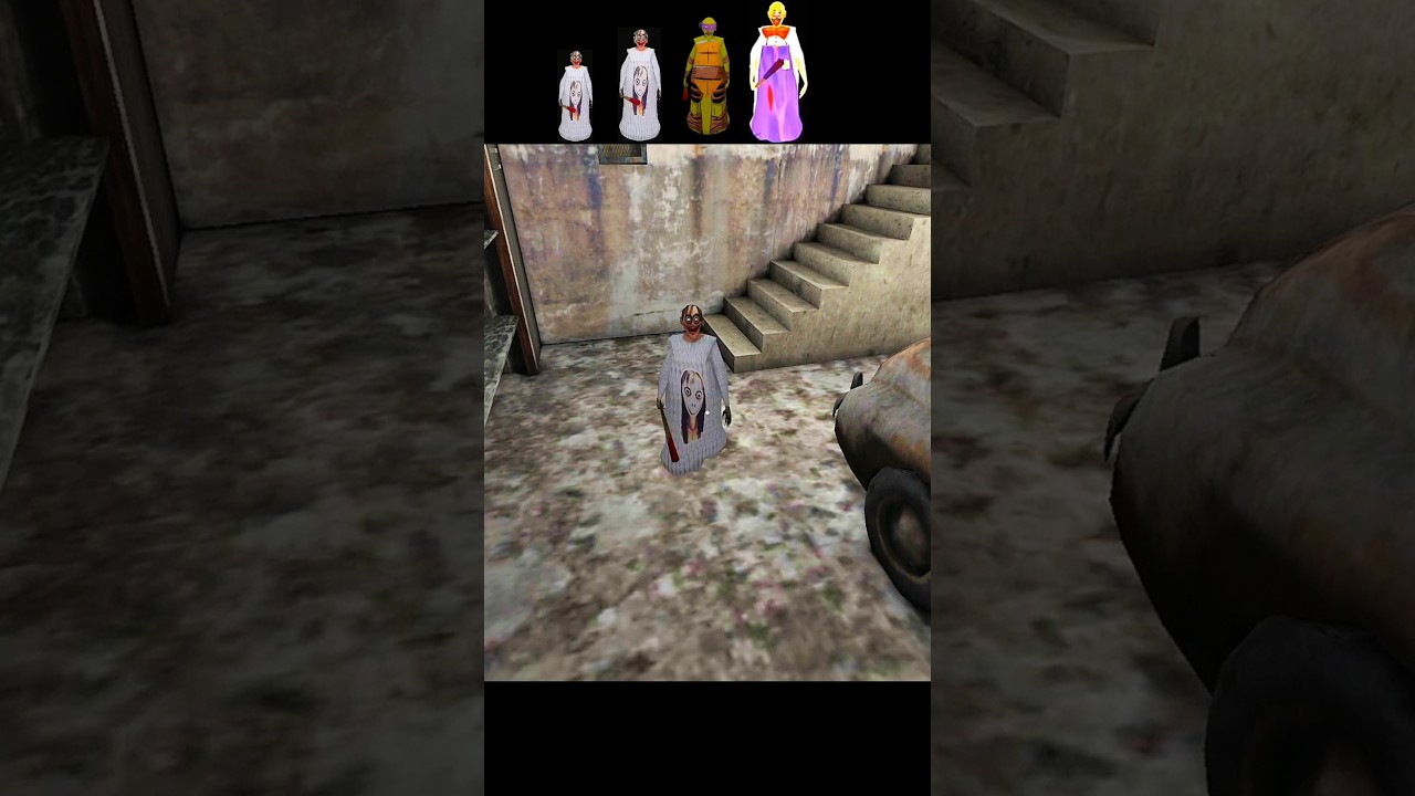 Momo Ninja and rod Granny Small To Large 😂🤣 | Granny Grandpa Funny Trolling😂 