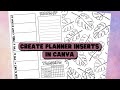 How to: Create planner inserts in Canva