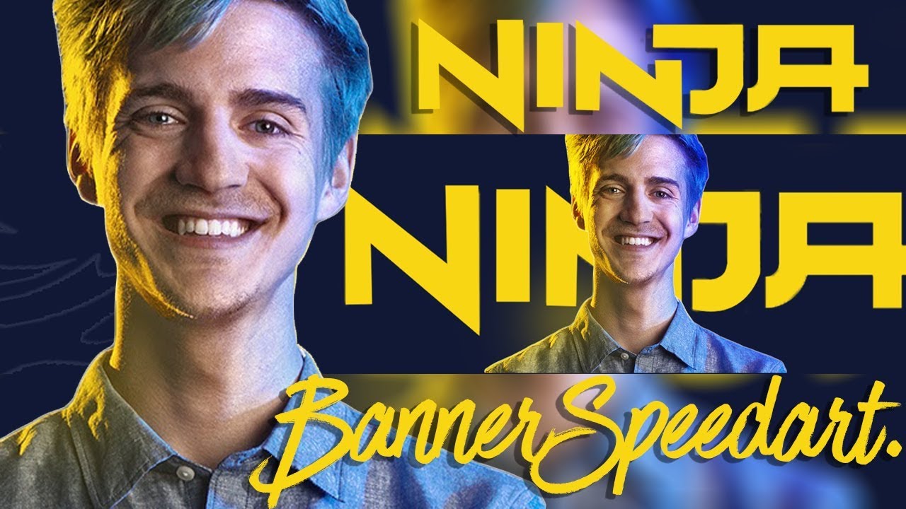 'Ninja' - YouTube Banner Speedart (@ninja) - YouTube